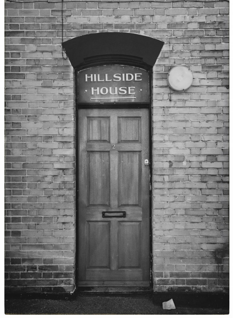 Front Door of Hillside House